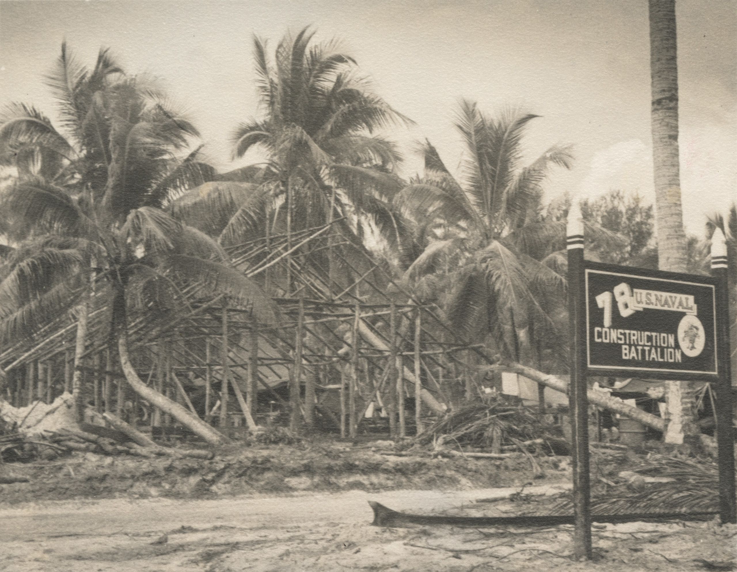 Cathedral Square work in progress, 1944.