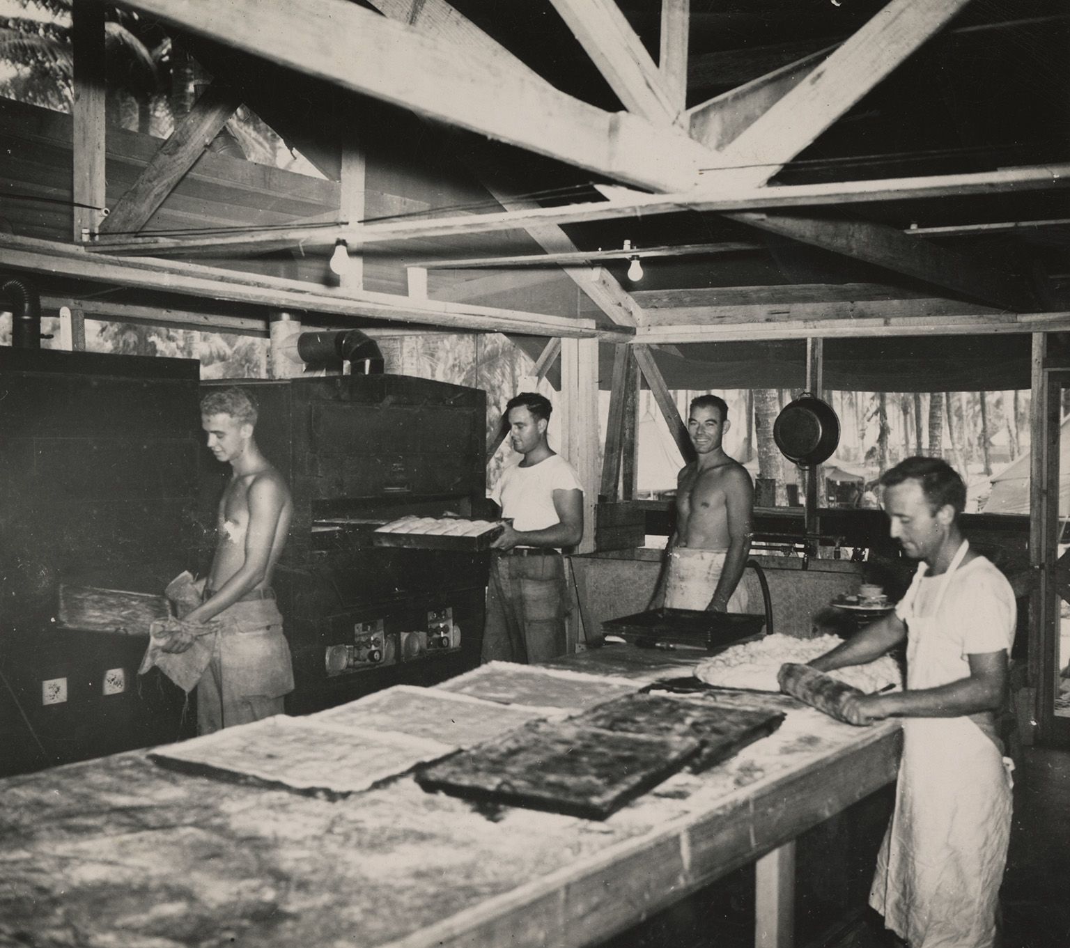 Bakers in New Guinea, 1944.