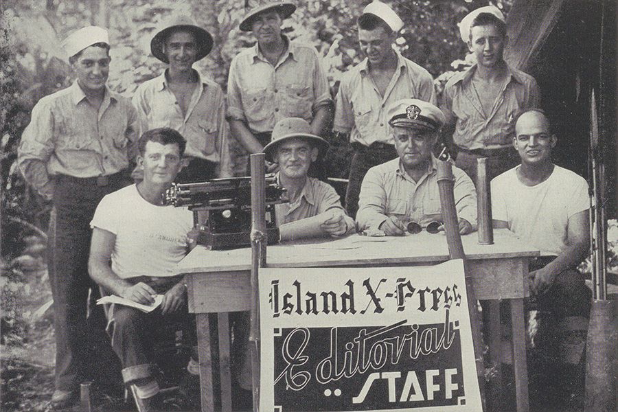 78th Construction Battalion newspaper staff, from the Battalion Log, no date.