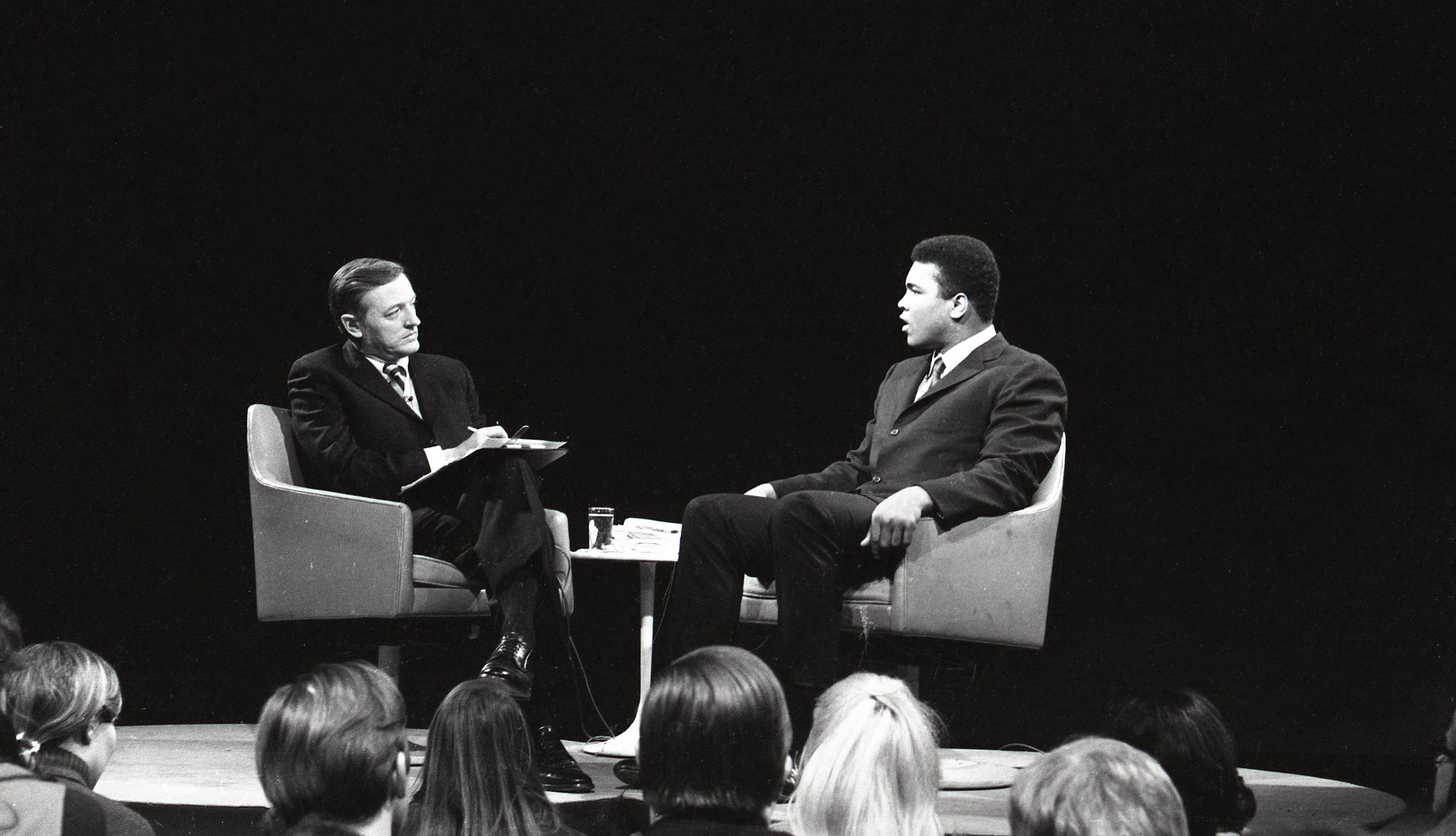 Photograph of William F. Buckley Jr. and Muhammad Ali, December 12, 1968, Program 130