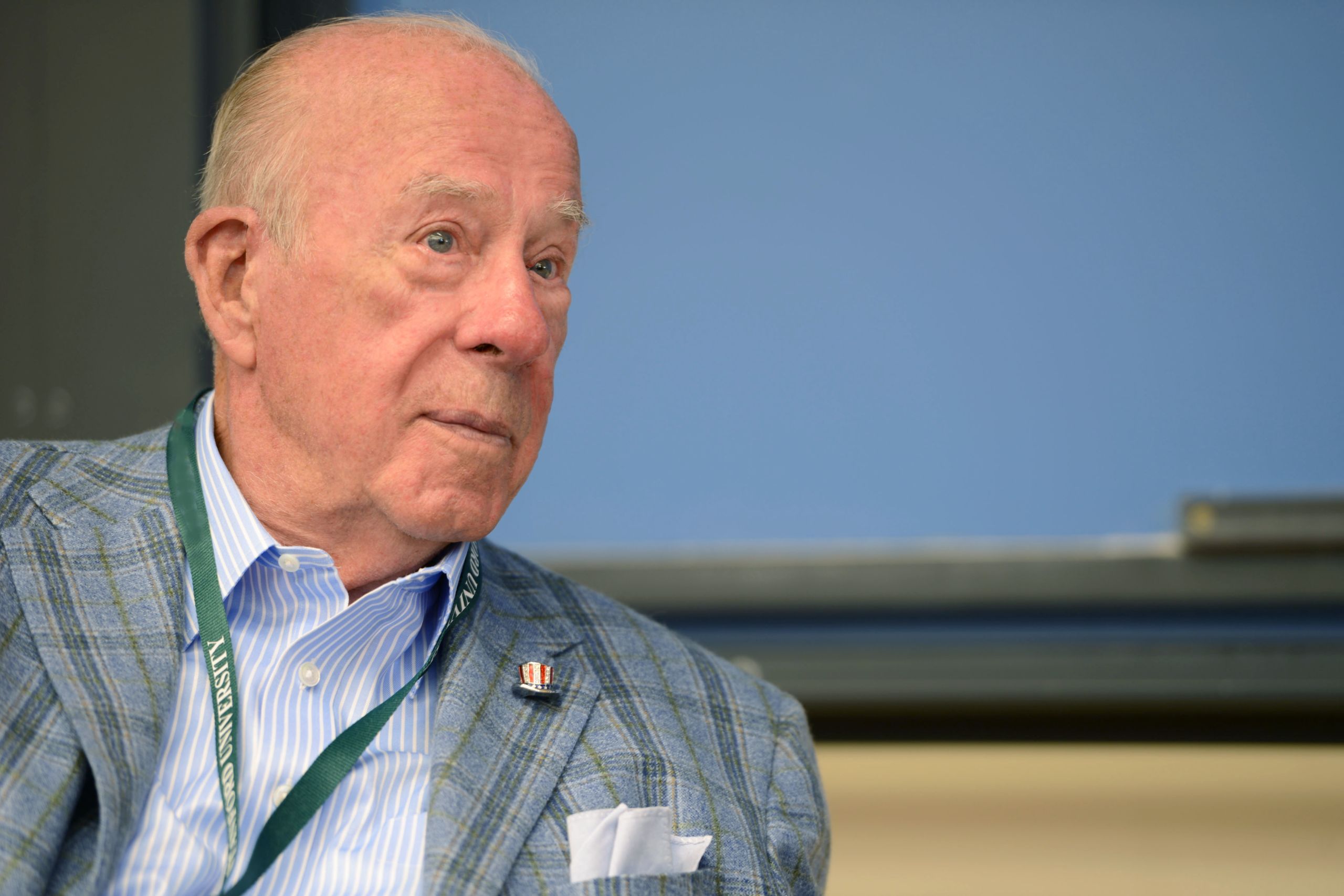 George Shultz at the Energy@Stanford & SLAC 2012 Conference. September 10, 2012